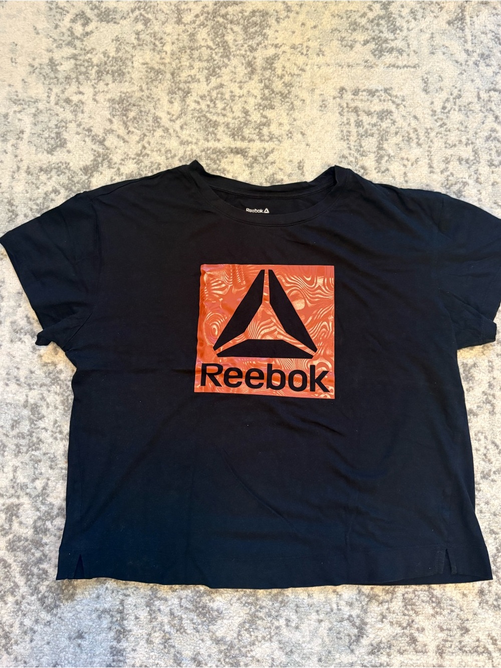Reebok Women’s Black Short Sleeve Logo Tee